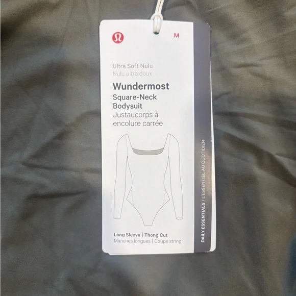 Lululemon Athletica Green Asymmetrical Long Sleeve Bodysuit - Picture 5 of 6